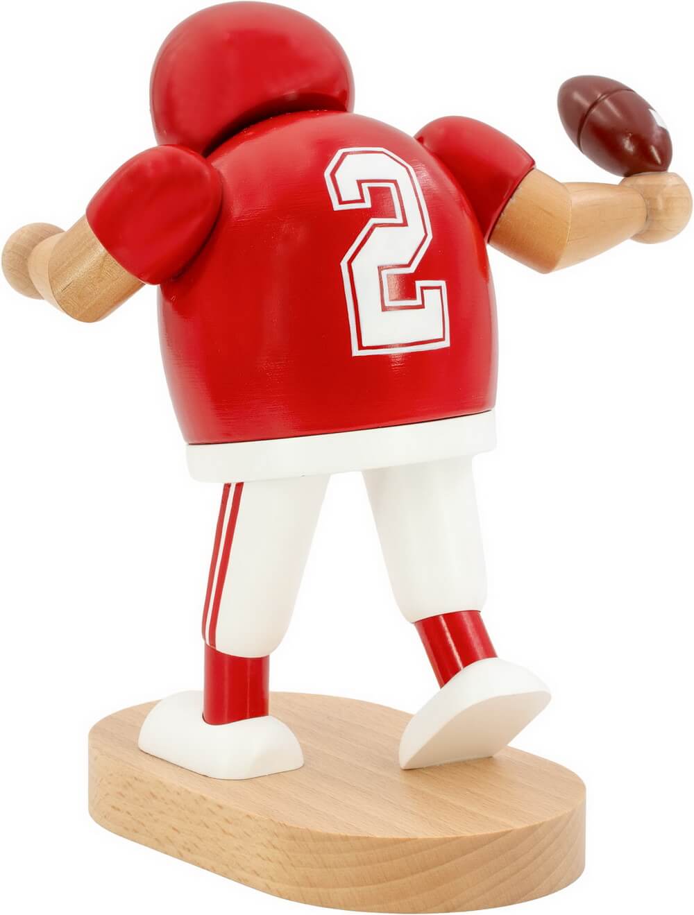 Räuchermännchen Footballspieler, rot, 20 cm von KWO_1