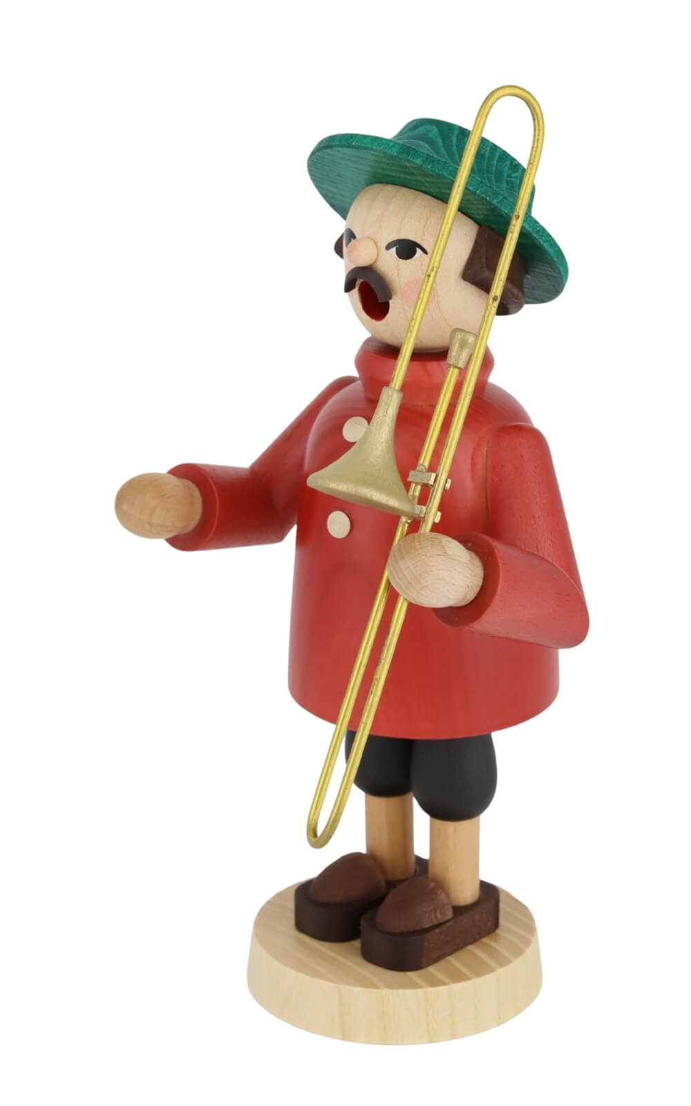 Räuchermännchen Musikant mit Posaune, 18 cm von Richard Glässer_3
