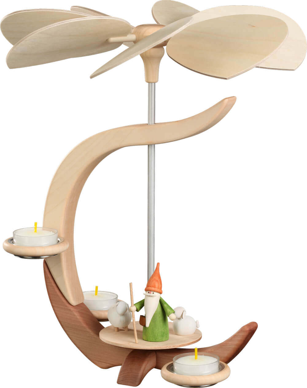 Weihnachtspyramide mit Schäferwichtel, C-Form von Seiffener Volkskunst eG