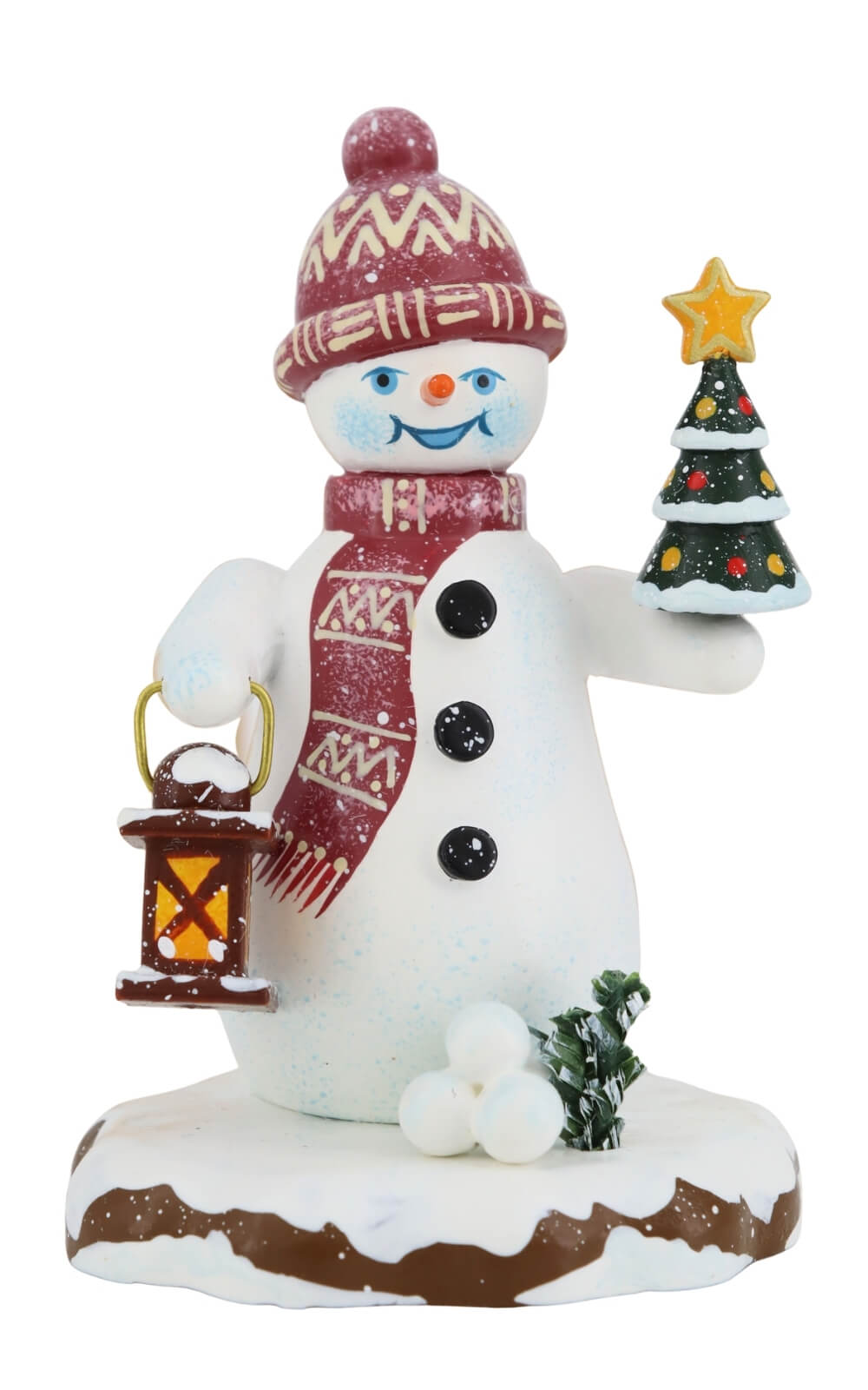 Winterkind Schneemann – Tannenlicht, 9 cm von Hubrig Volkskunst_1