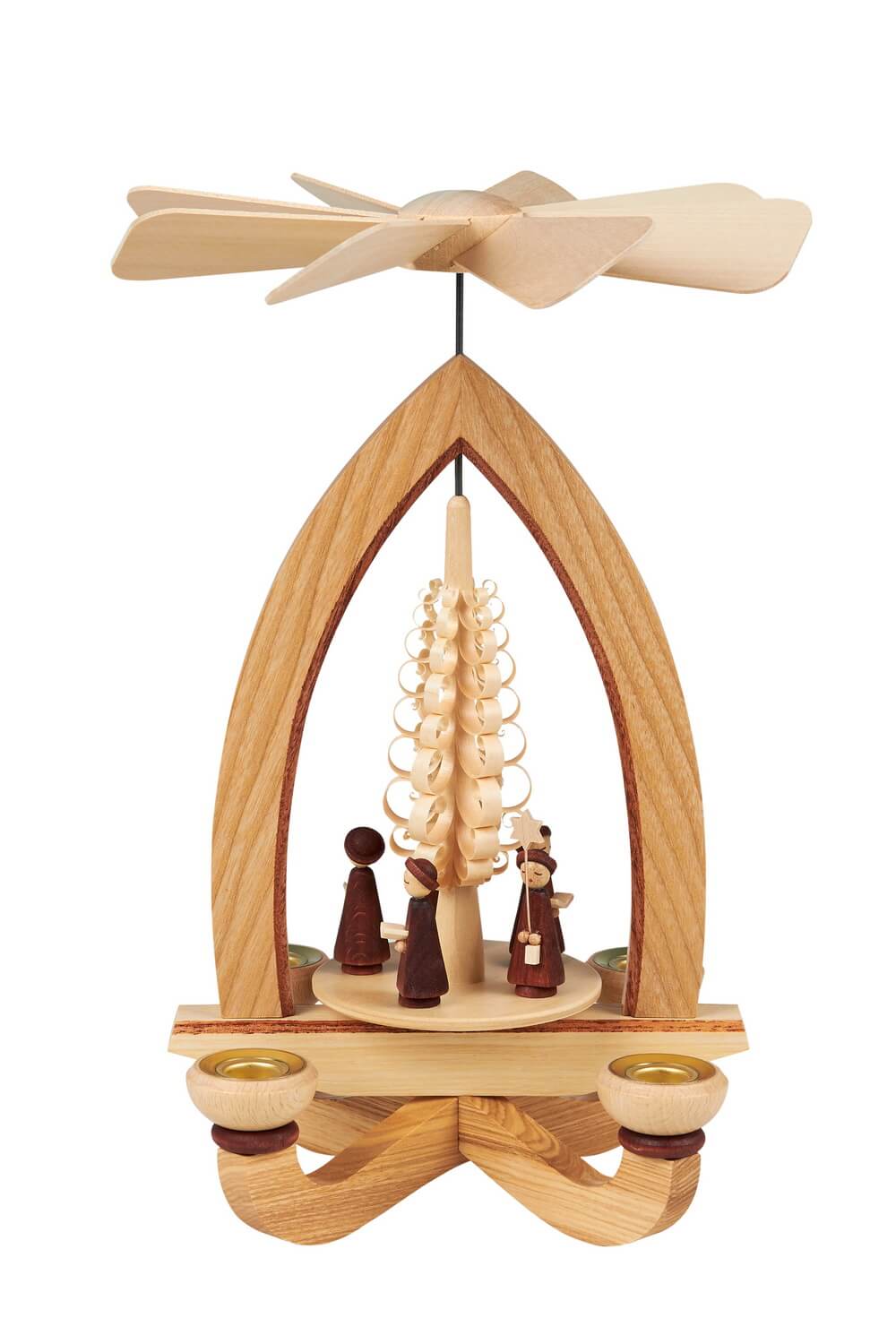 Weihnachtspyramide mit Kurrende, 28 cm, Heinz Lorenz Olbernhau/ Erzgebirge_ Bild1