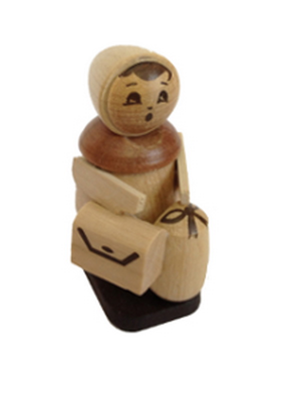 Miniatur Ferienkind, natur, 4 cm von Spielwarenmacher Günther