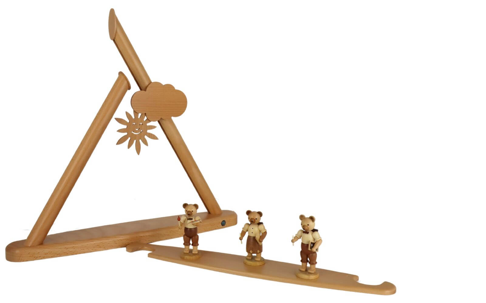 LED Schwibbogen - Lichterspitze, modern mit Bären - Schulkindern, 47 cm von Müller Kleinkunst_2