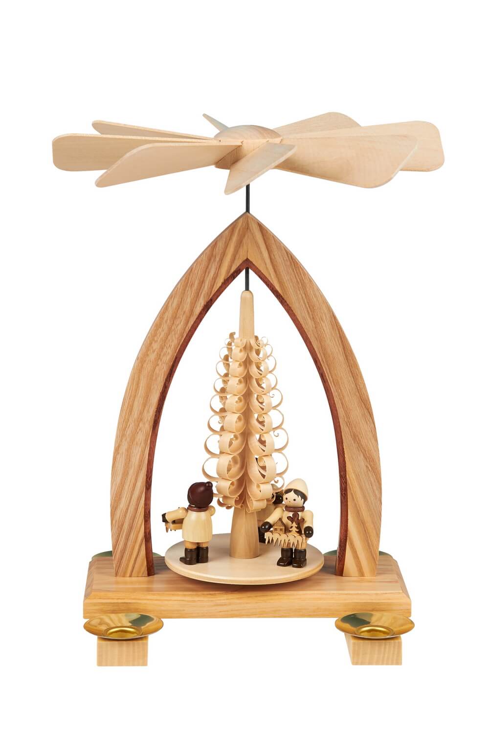 Weihnachtspyramide Striezelkinder, 26 cm, natur von Heinz Lorenz