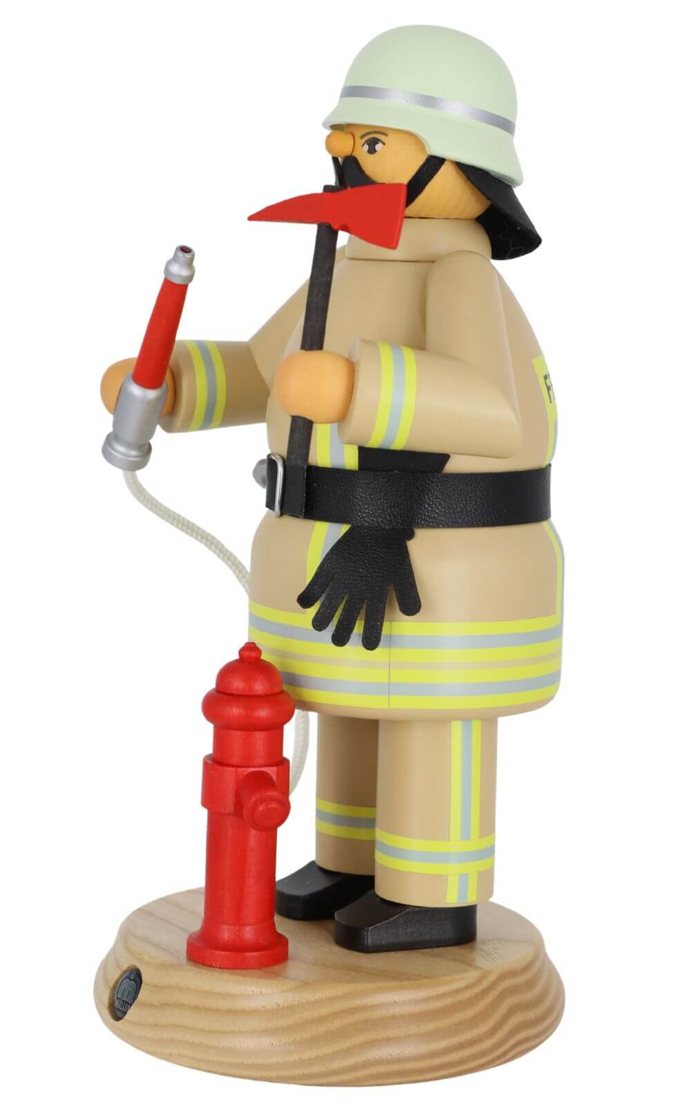 Räuchermännchen Feuerwehrmann in safaribeige, 24 cm, von Müller Kleinkunst_3