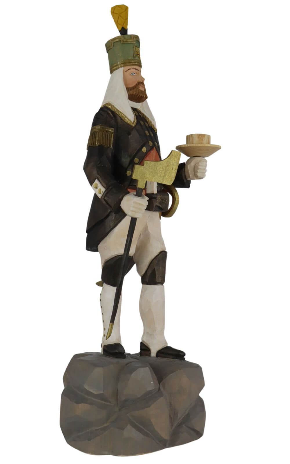 Annaberger Obersteiger, 12 cm, farbig von Schnitzkunst aus dem Erzgebirge_2