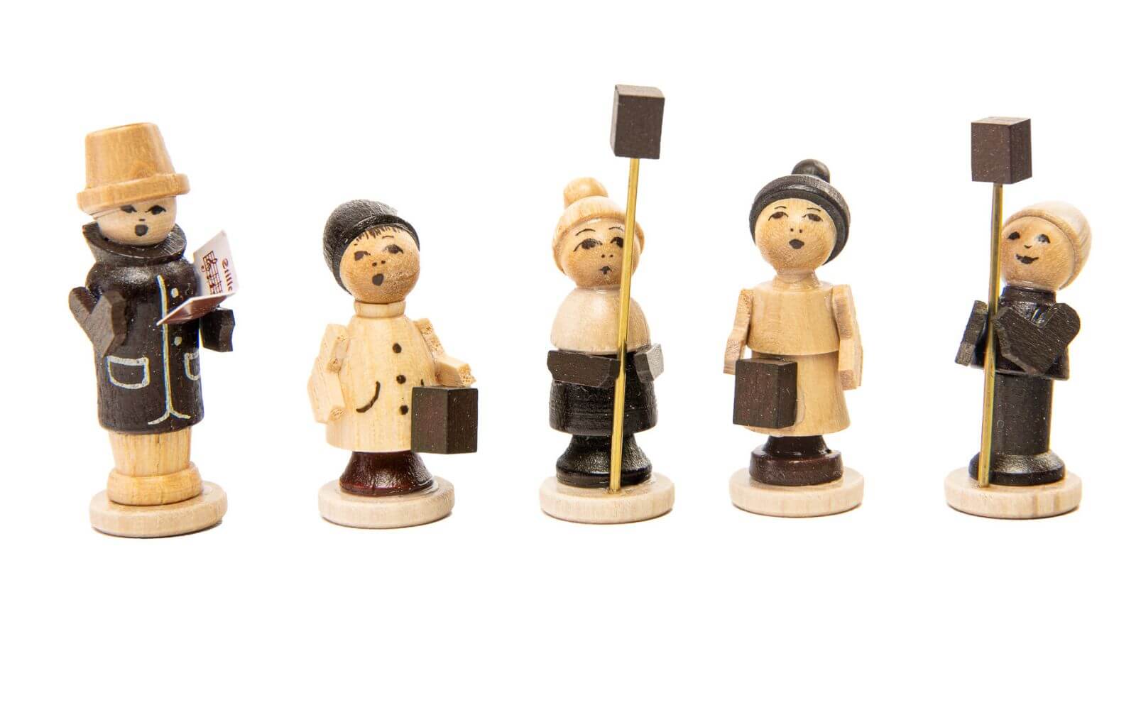 Miniatur Laternenkinder, 5 - teilig, 4 cm von Spielwarenmacher Günther