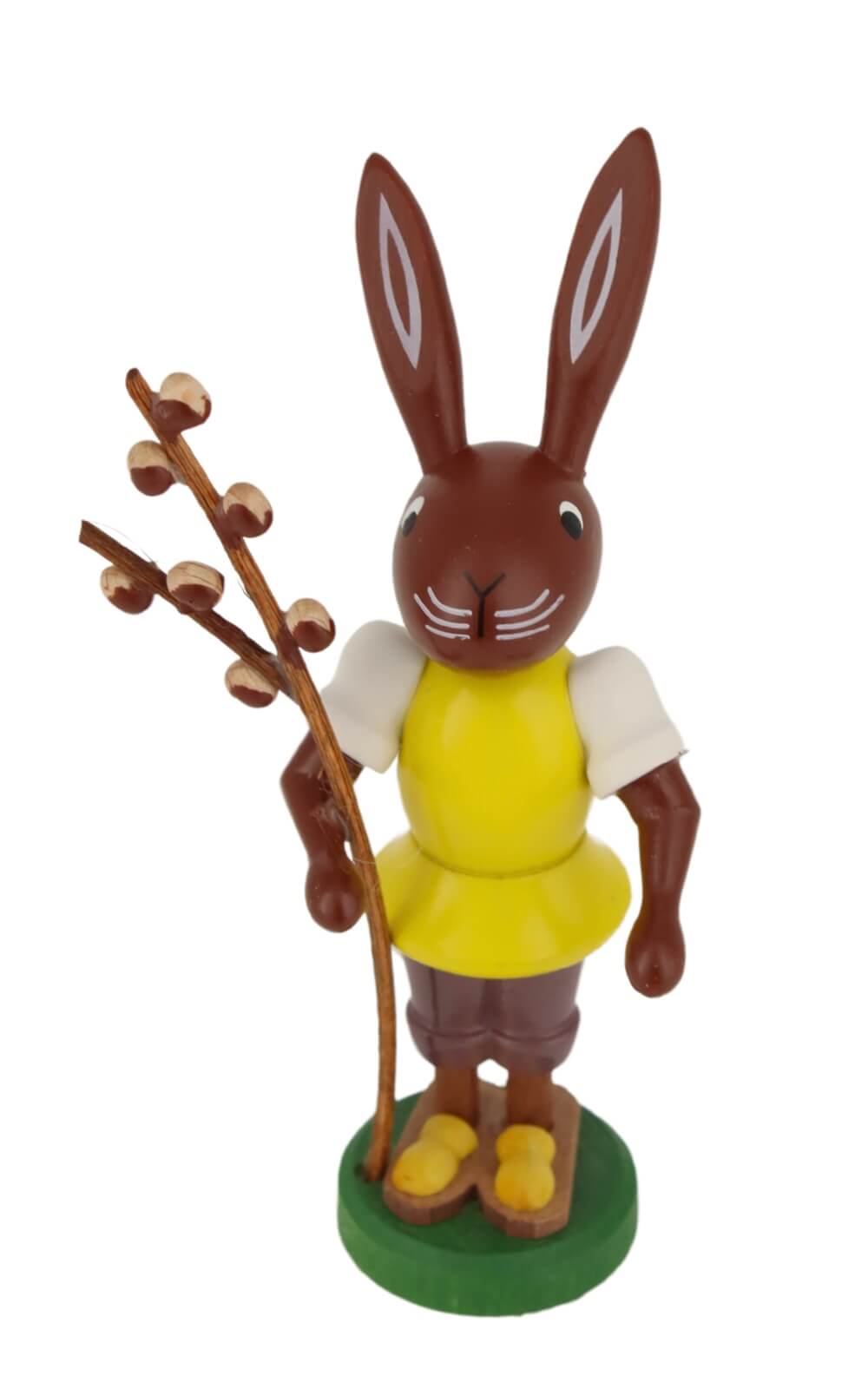 Osterhase mit Weidenkätzchen, 9 cm von Thomas Preißler_2