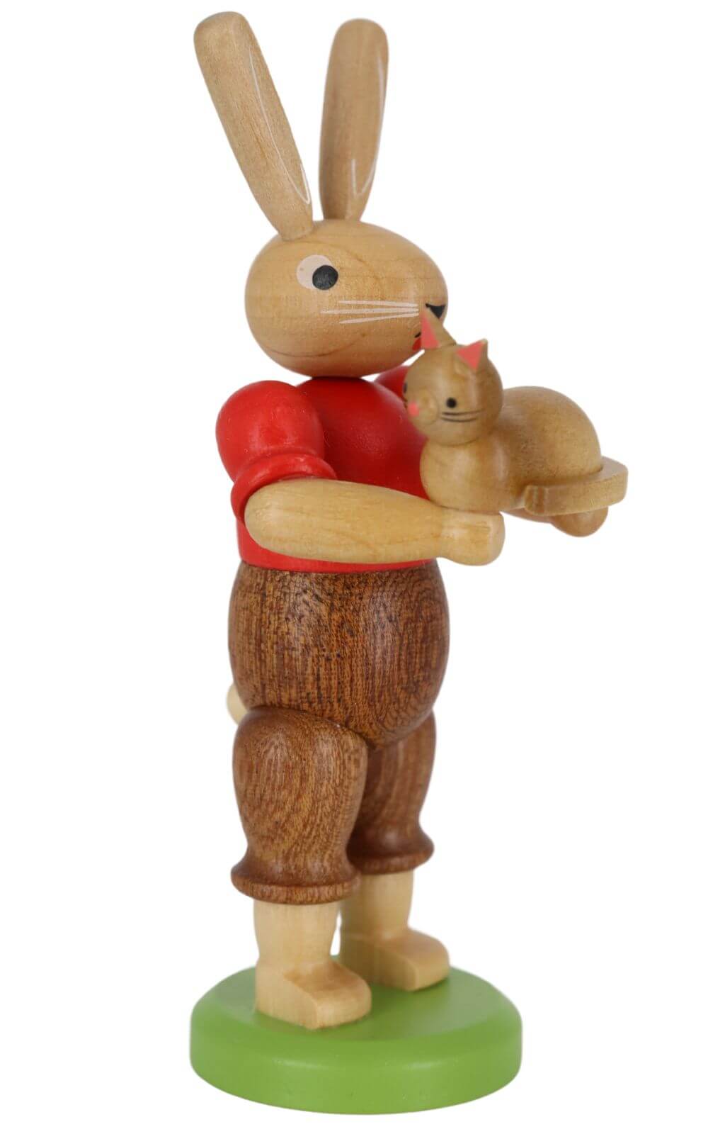 Osterhase mit Katze, 11 cm von Müller Kleinkunst_2