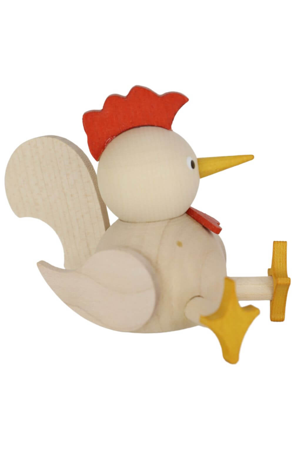 Miniatur Huhn, sitzend, 7 cm, natur von Ralf Zenker_2