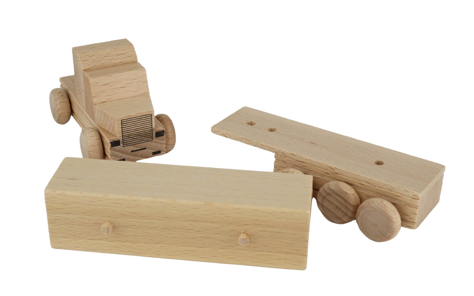 Holzauto US Truck Pritsche, natur von Ebert GmbH_3