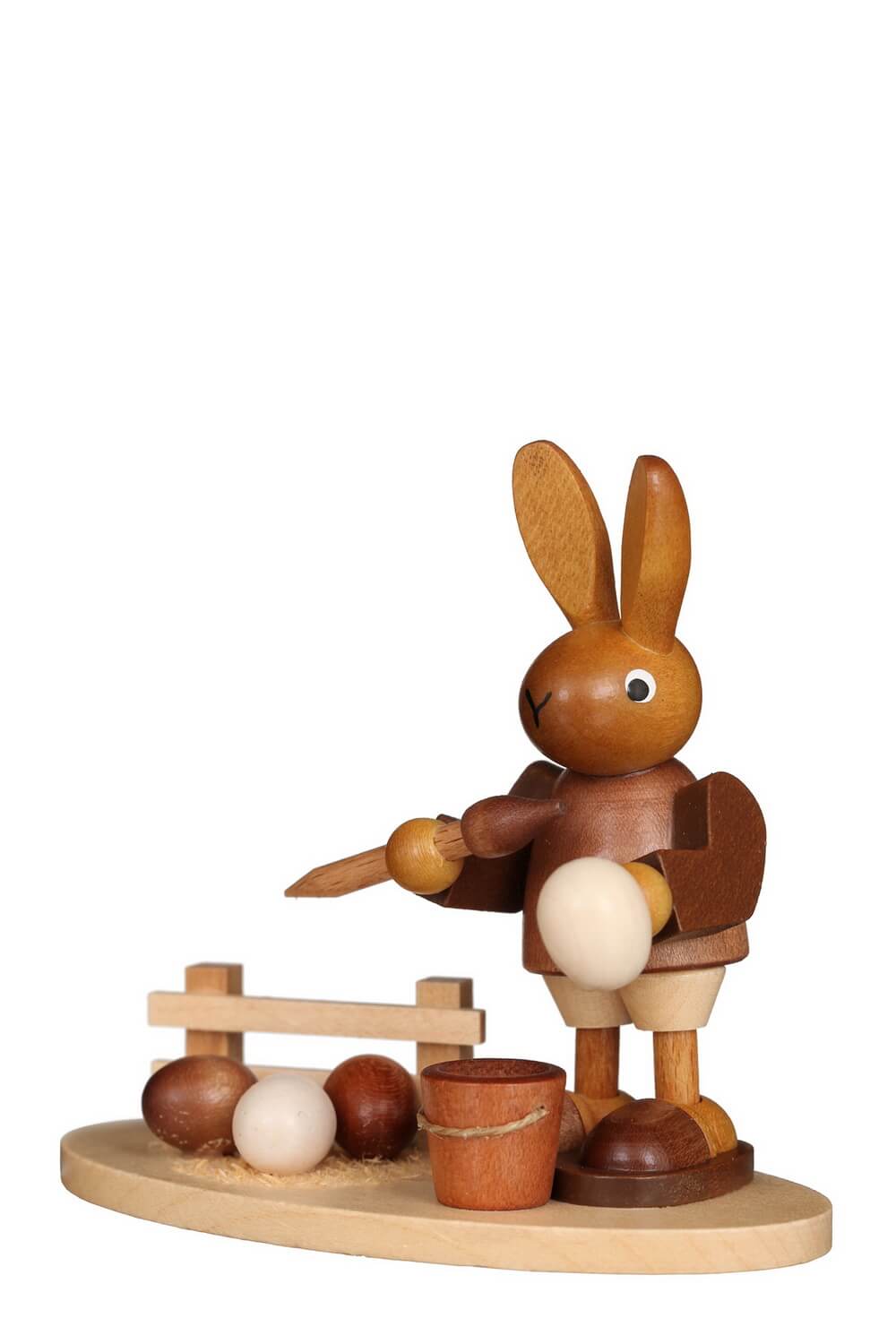 Osterhase - Maler mit Pinsel, natur, 10 cm von Christian Ulbricht
