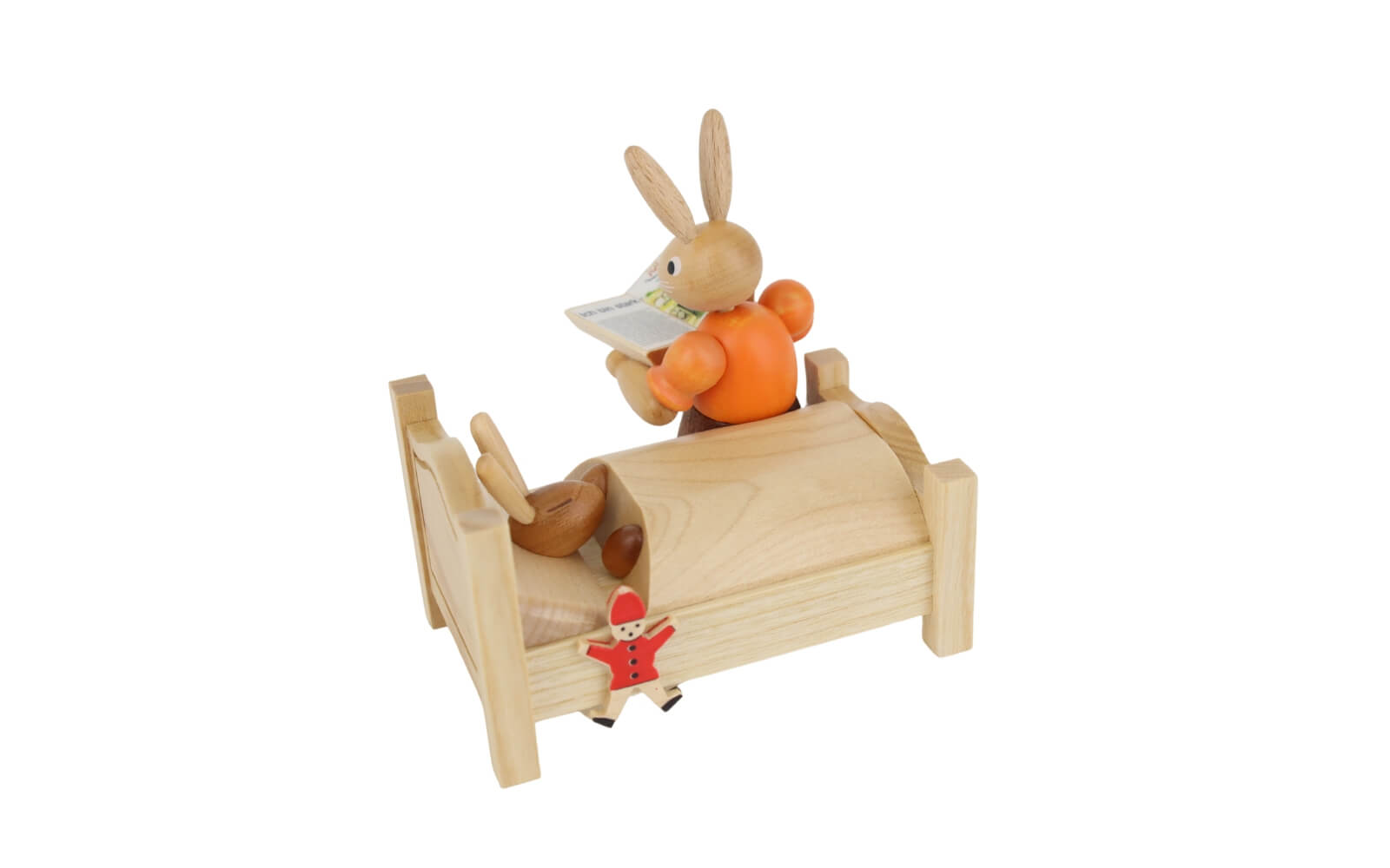 Osterhase - Mutter erzählt Gute-Nacht-Geschichte, 10 cm, natur von Müller Kleinkunst_1