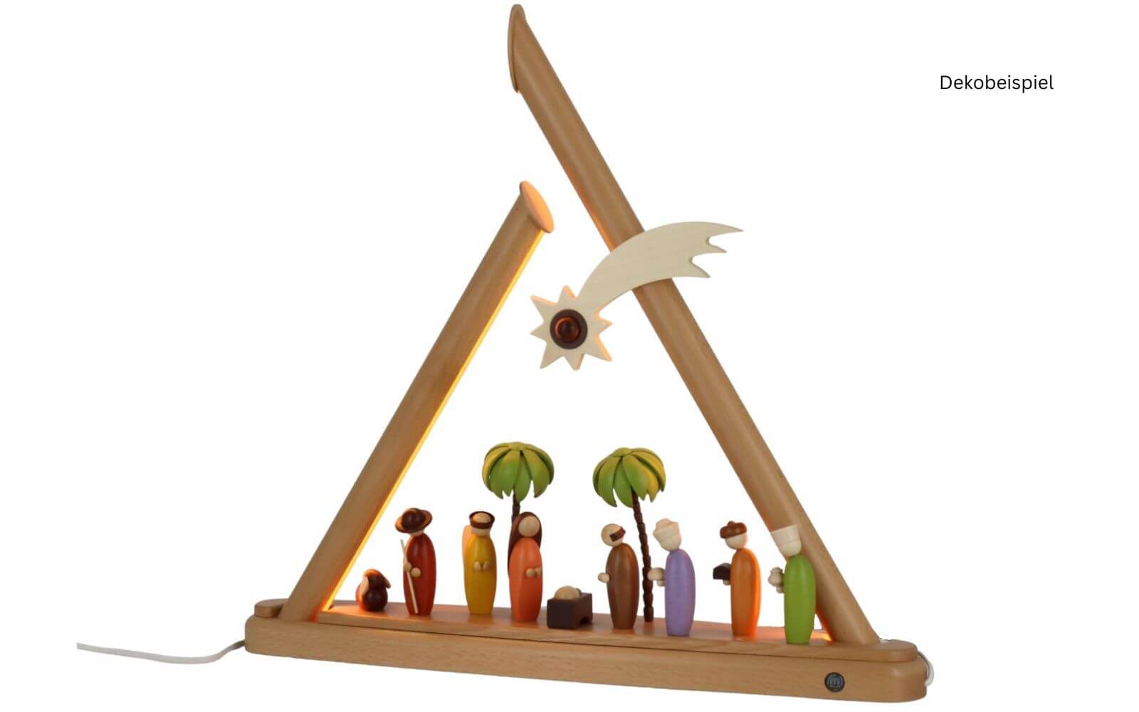 Motivplattform Heilige Familie, farbig für Moderne LED Lichterspitze von Müller Kleinkunst_2
