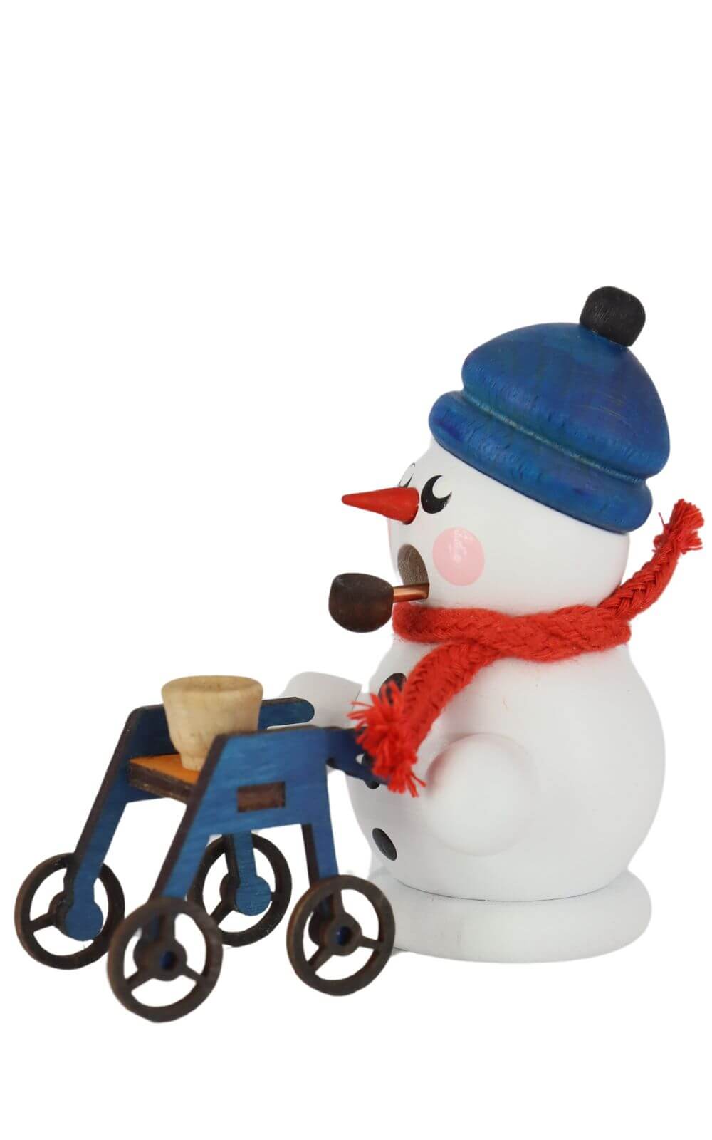 Räuchermann Schneemann Rollator Rolli, farbig von Gerd Hofmann_3