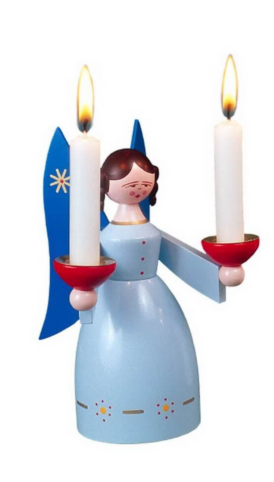 Lichterengel in hellblau von Eckert
