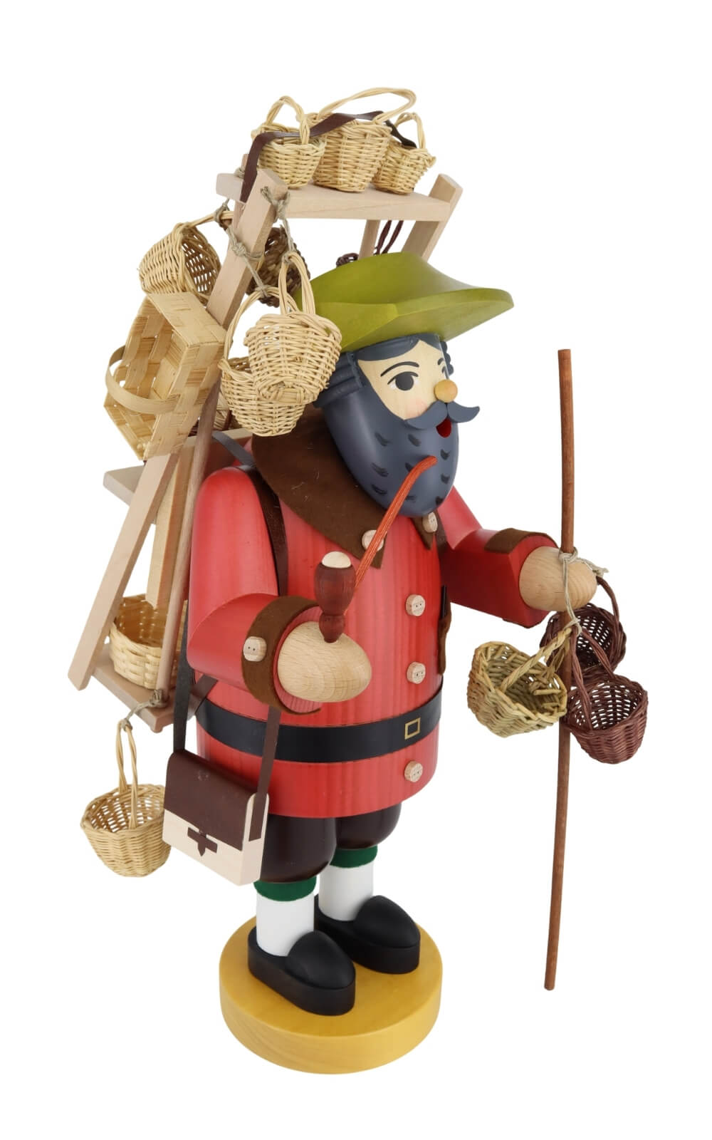 Räuchermännchen Korbhändler, 41 cm von Richard Glässer
