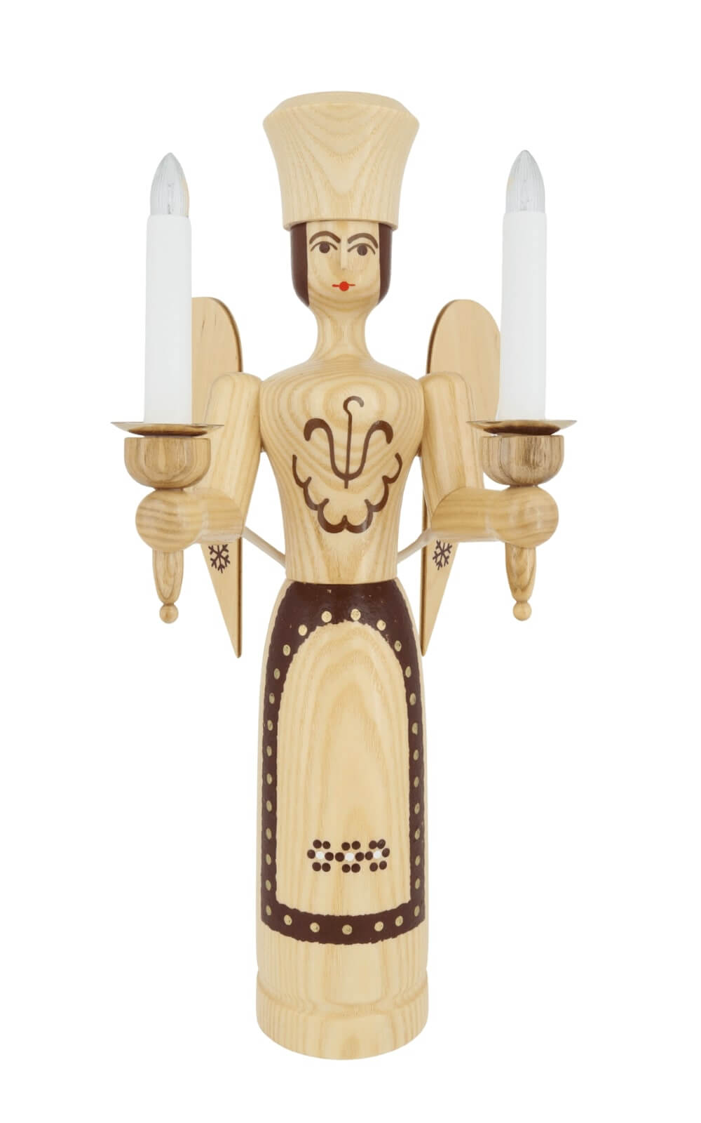 Weihnachtsengel, 38 cm, elektrisch beleuchtet, natur von SEIFFEN.COM_4
