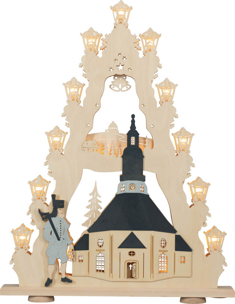 LED Lichterspitze Seiffener Kirche von Weigla