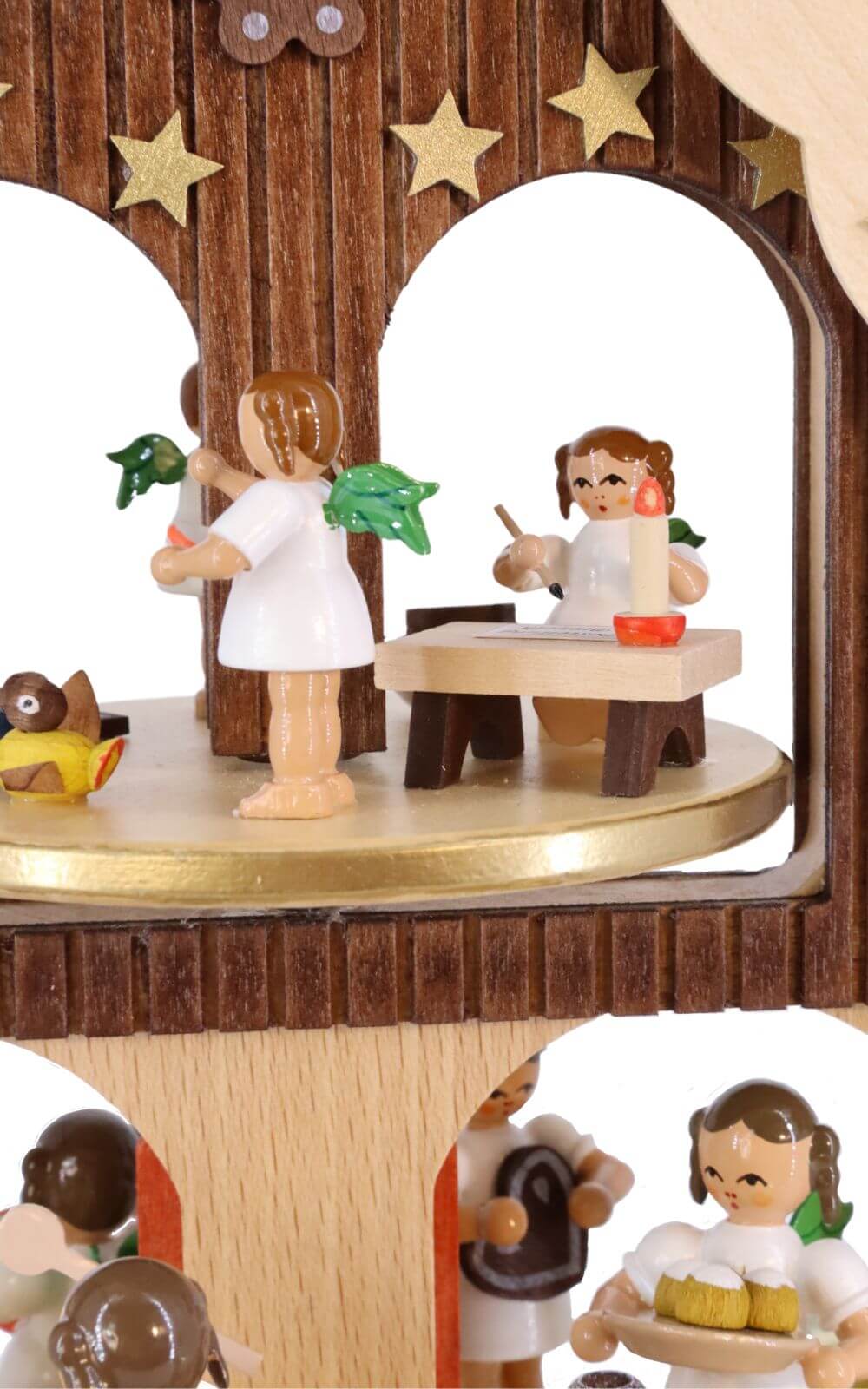 Weihnachtspyramide - Adventshaus mit Engelbäckerei, 36 cm von Richard Glässer_3