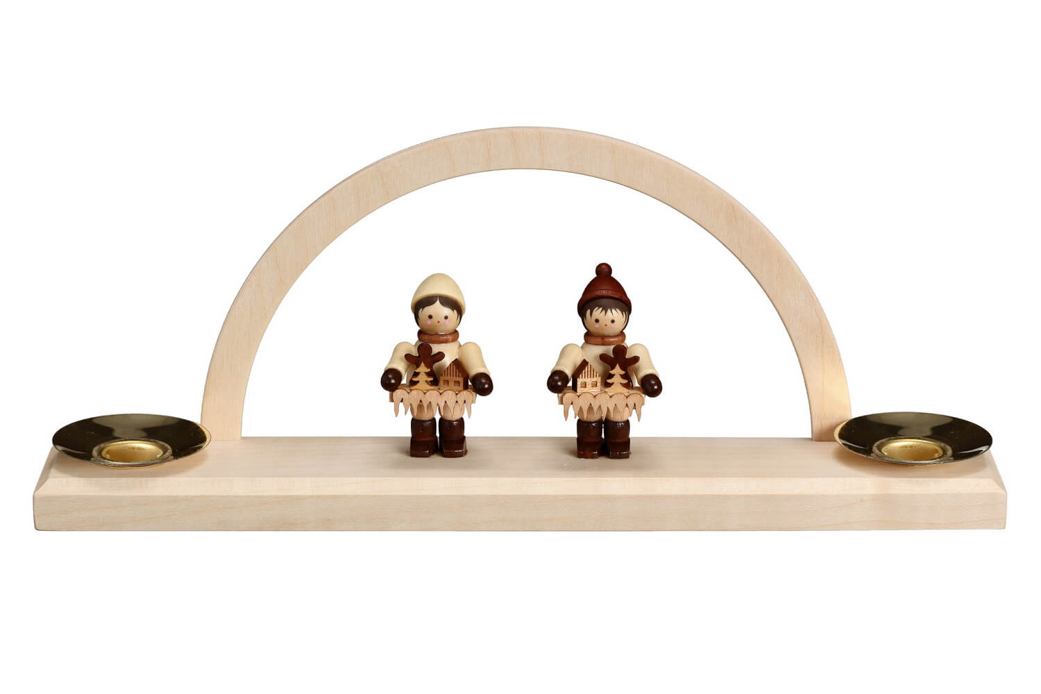 Kerzenhalter Minischwibbogen mit Striezelkindern von SEIFFEN.COM