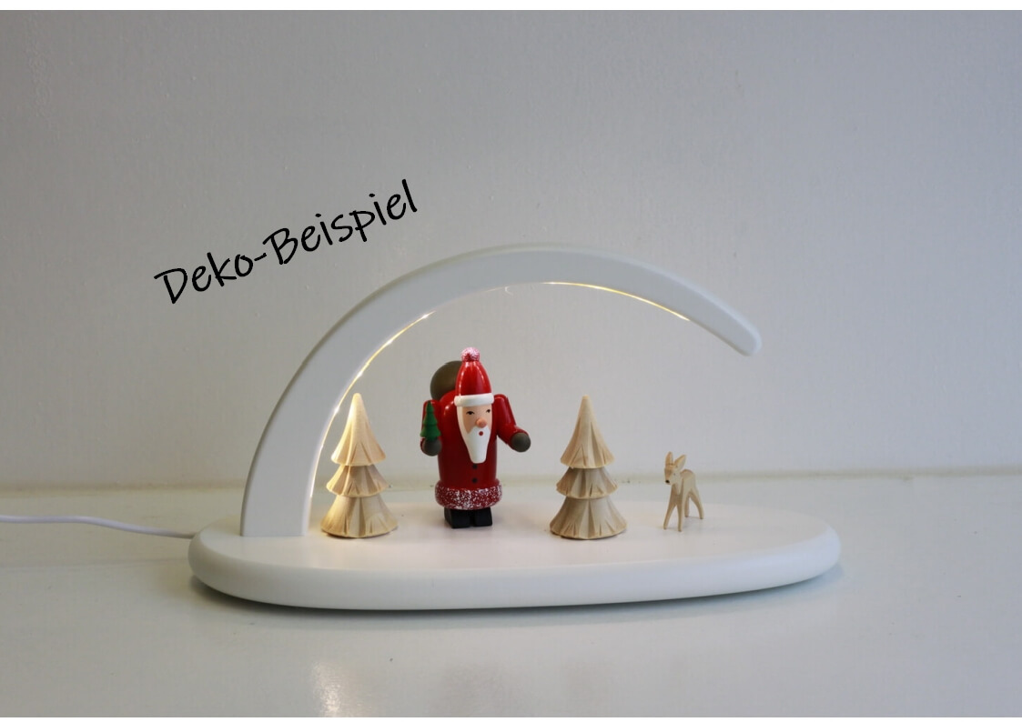 LED Schwibbogen, weiss ohne Bestückung von Seiffener Volkskunst eG_DEKO 4