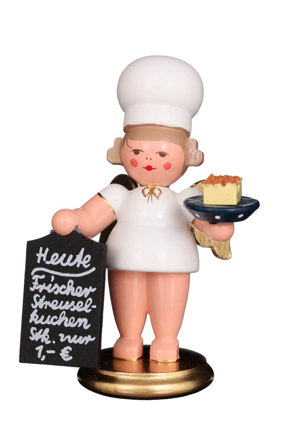 Weihnachtsengel - Bäckerengel mit Streuselkuchen von Christian Ulbricht