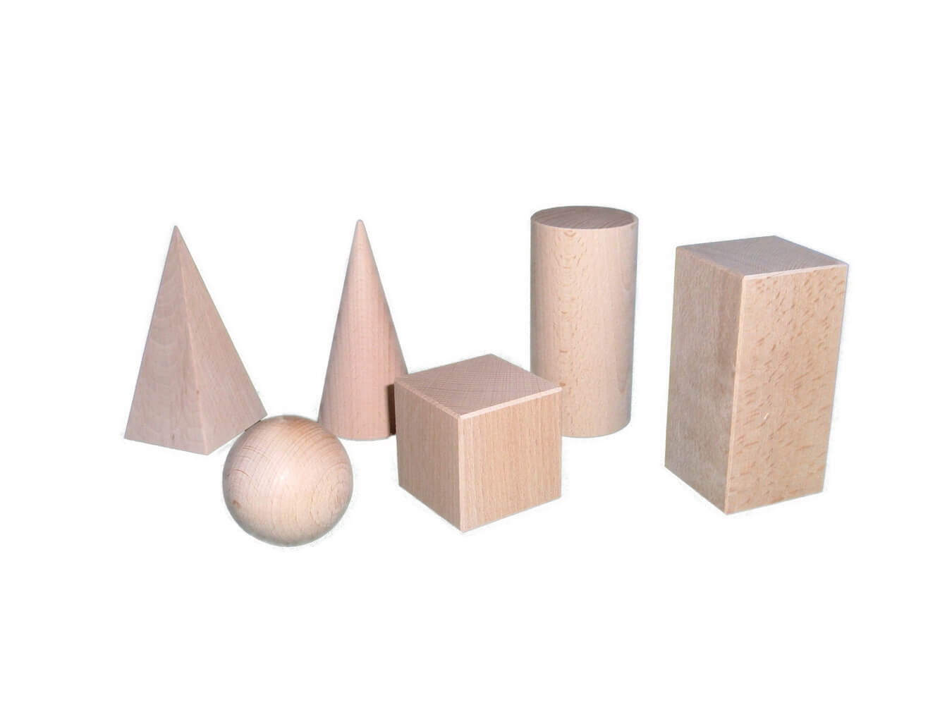 Raumkörpersatz aus Holz, 6-teilig von Ebert GmbH