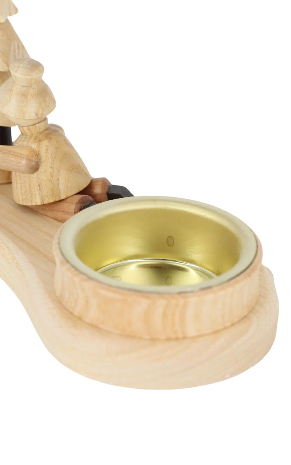 Kerzenhalter Baumdieb, 6 cm, natur von Spielwarenmacher Günther_3