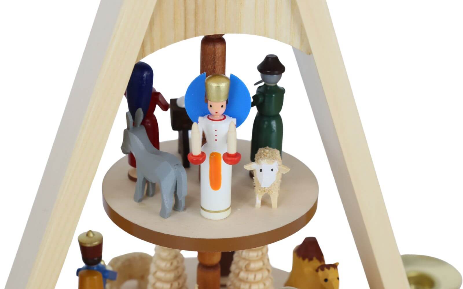 Weihnachtspyramide Heilige Familie 2-stöckig von Knuth Neuber_4