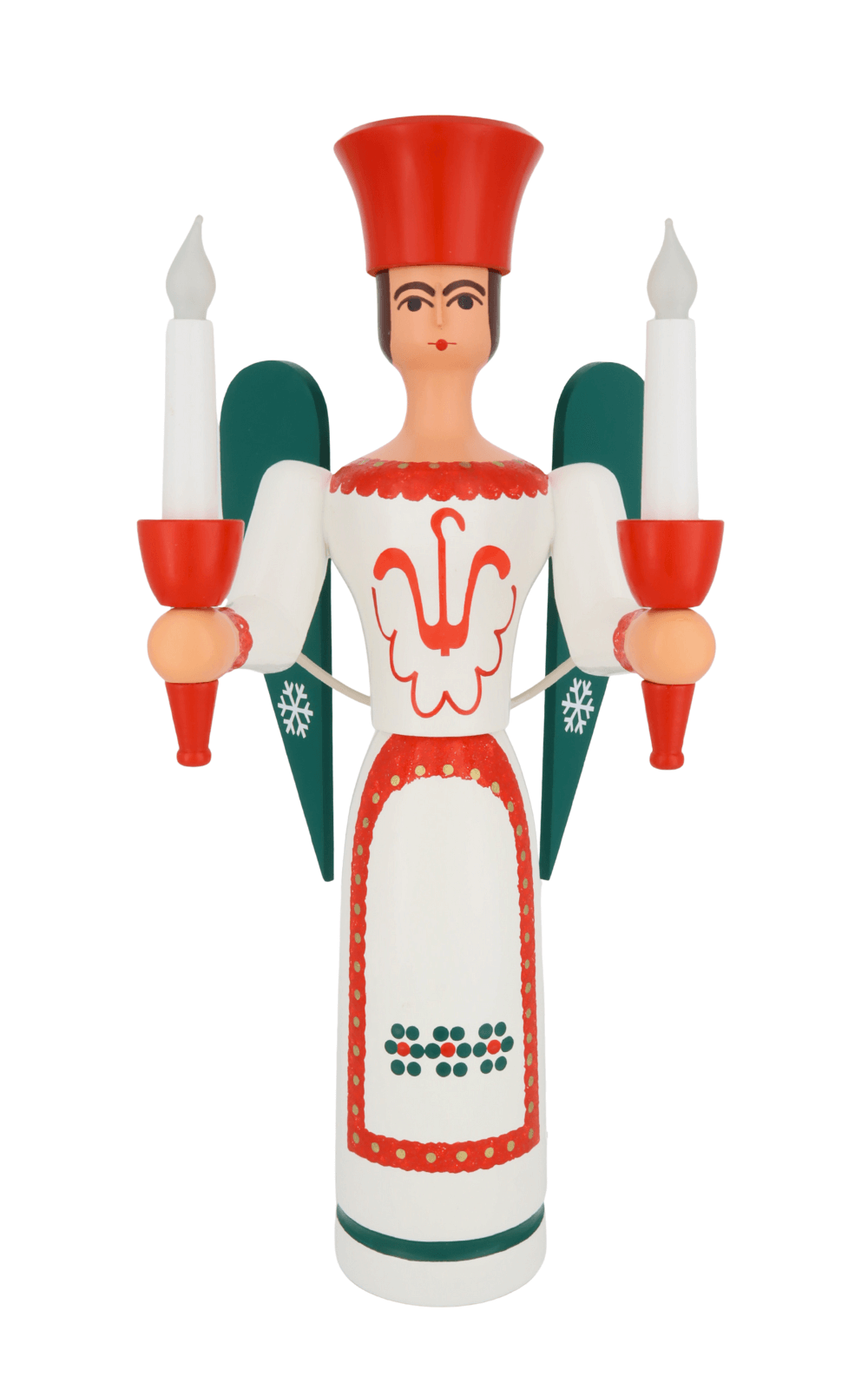 Weihnachtsengel, farbig, elektrisch beleuchtet, 50 cm von SEIFFEN.COM