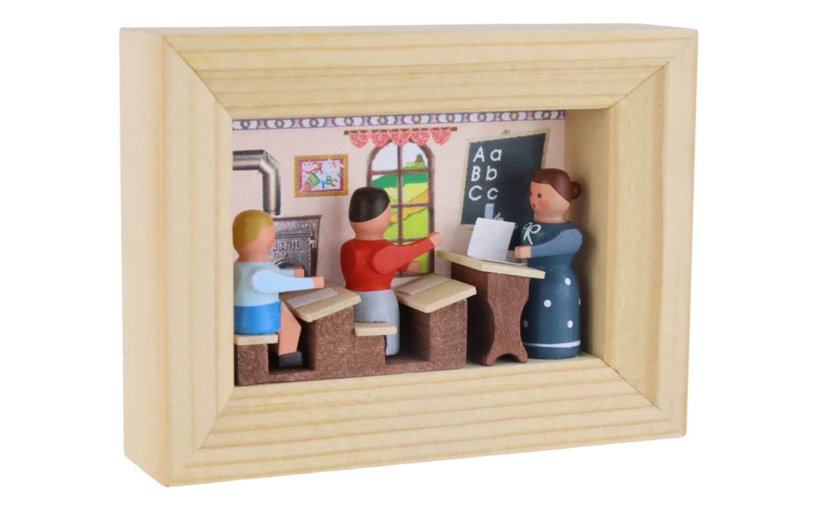 Miniatur im Rähmchen Schule von Gunter Flath_2