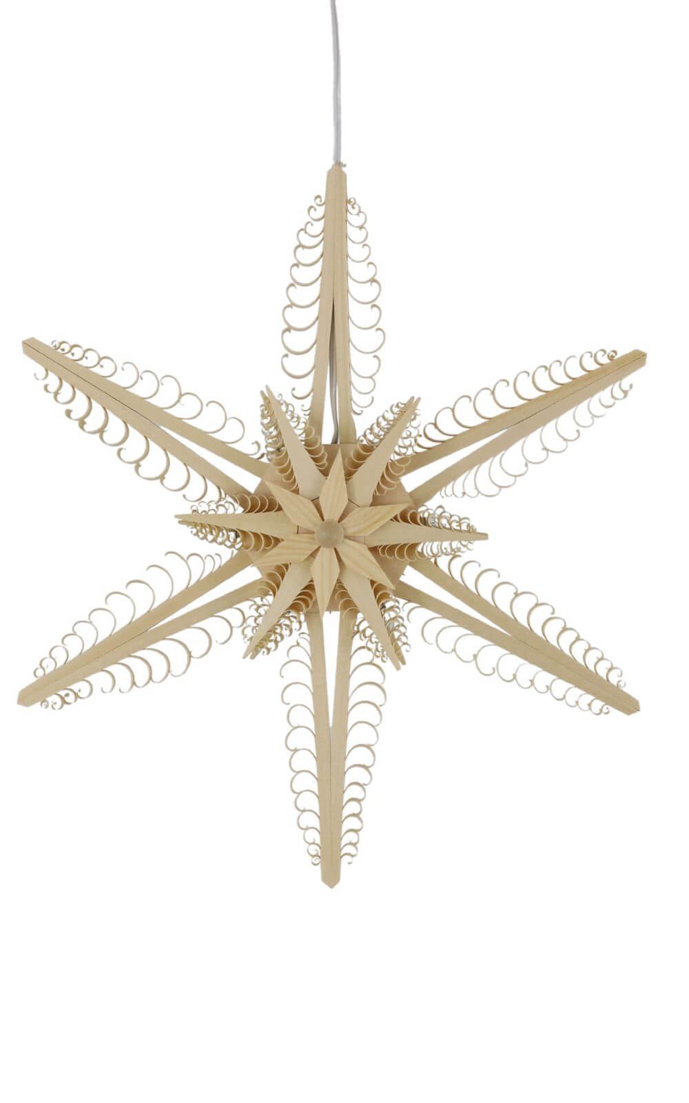 Holzstern, Durchmesser 32 cm, elektrisch beleuchtet von Martina Rudolph_1