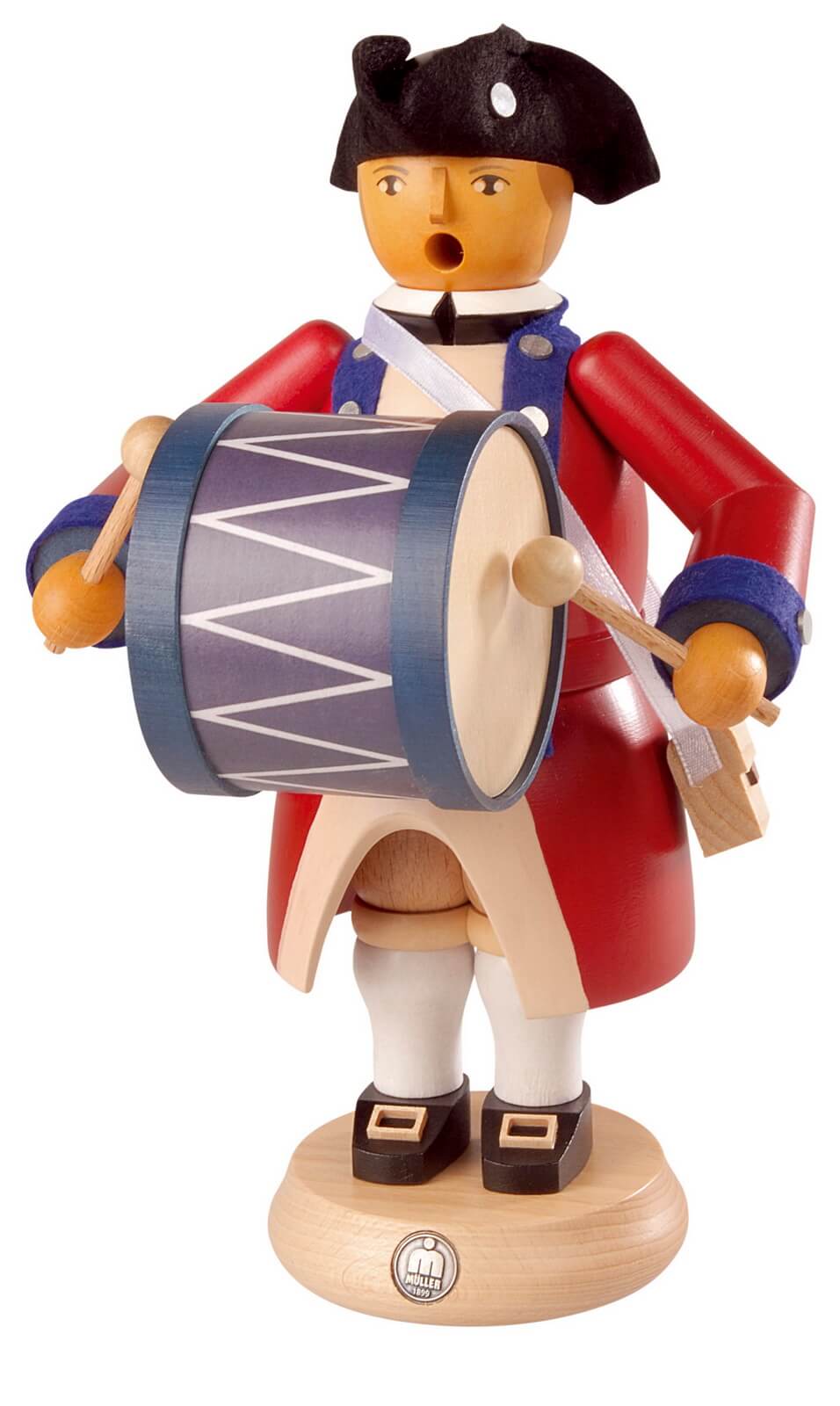 Räuchermännchen Bass - Trommler Virginia State Garrison Regiment von Müller Kleinkunst
