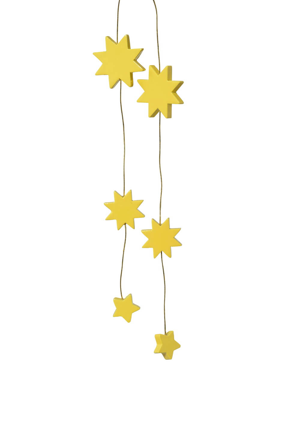 Christbaumschmuck Sterne, gelb, 37 cm von KWO
