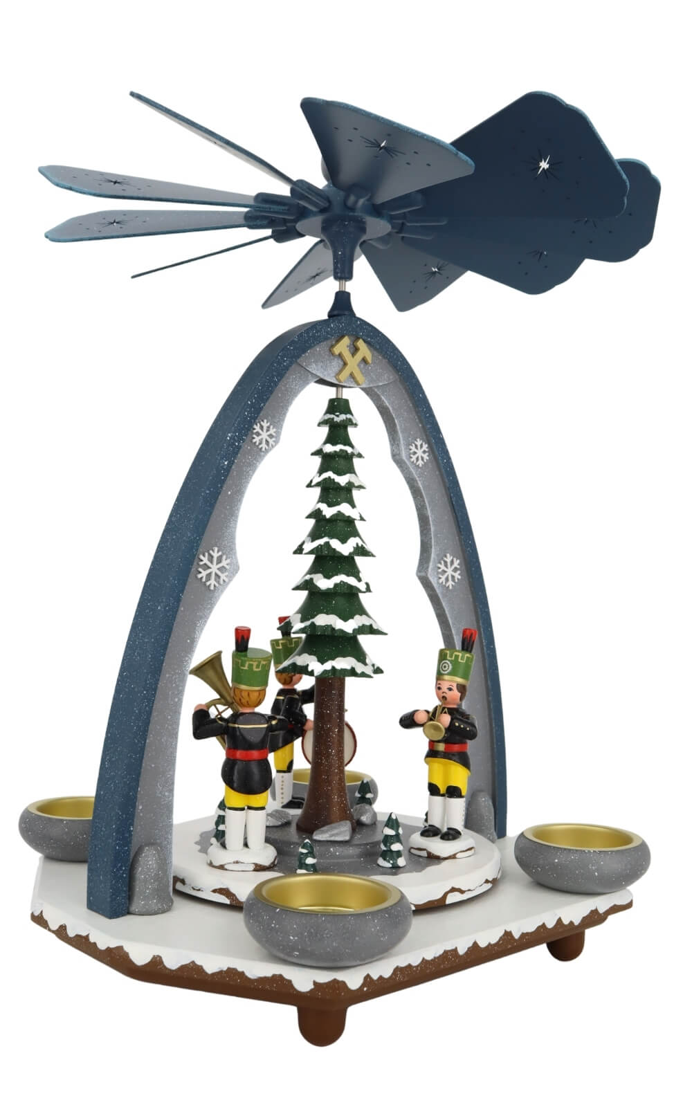Weihnachtspyramide mit Bergmannskapelle von Hubrig Volkskunst_2