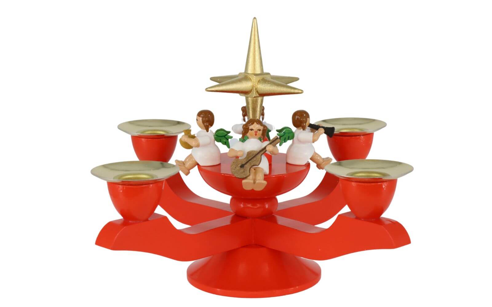 Adventsleuchter mit Weihnachtsengel, 13 cm von Richard Glässer