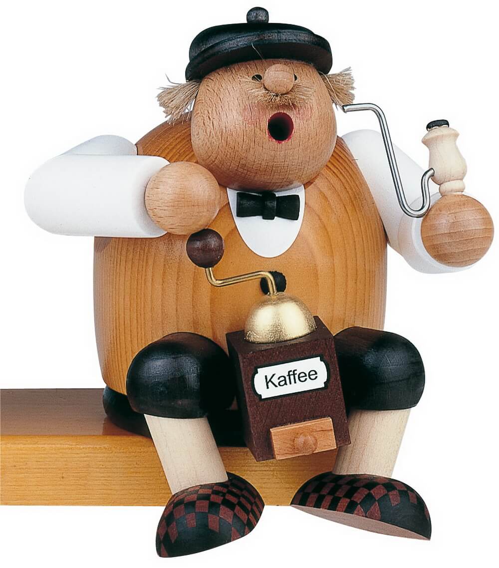 Räuchermännchen Kantenhocker Kaffeesachse, 24 cm von KWO