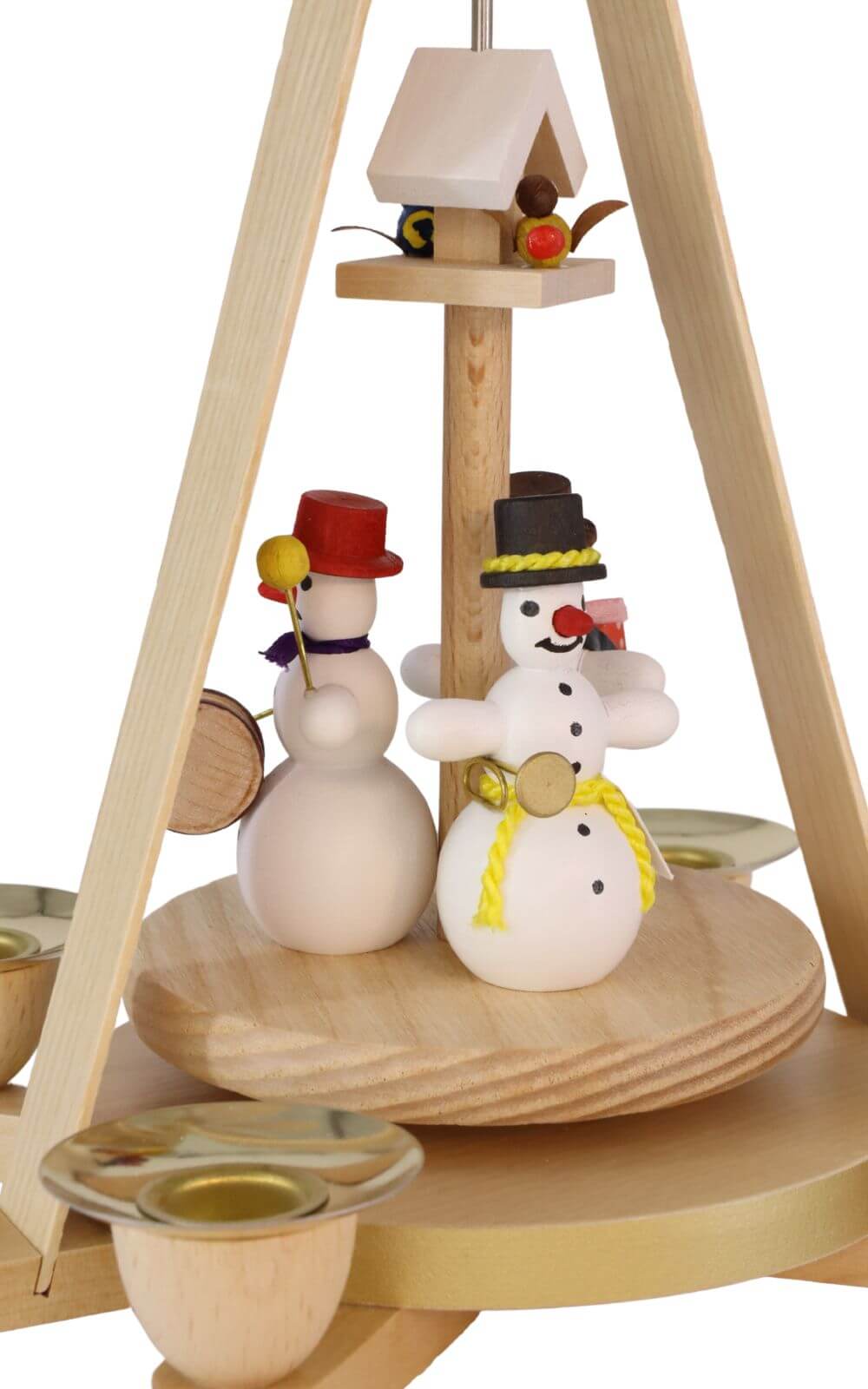 Weihnachtspyramide mit musizierenden Schneemännern, 28 cm von Richard Glässer_2