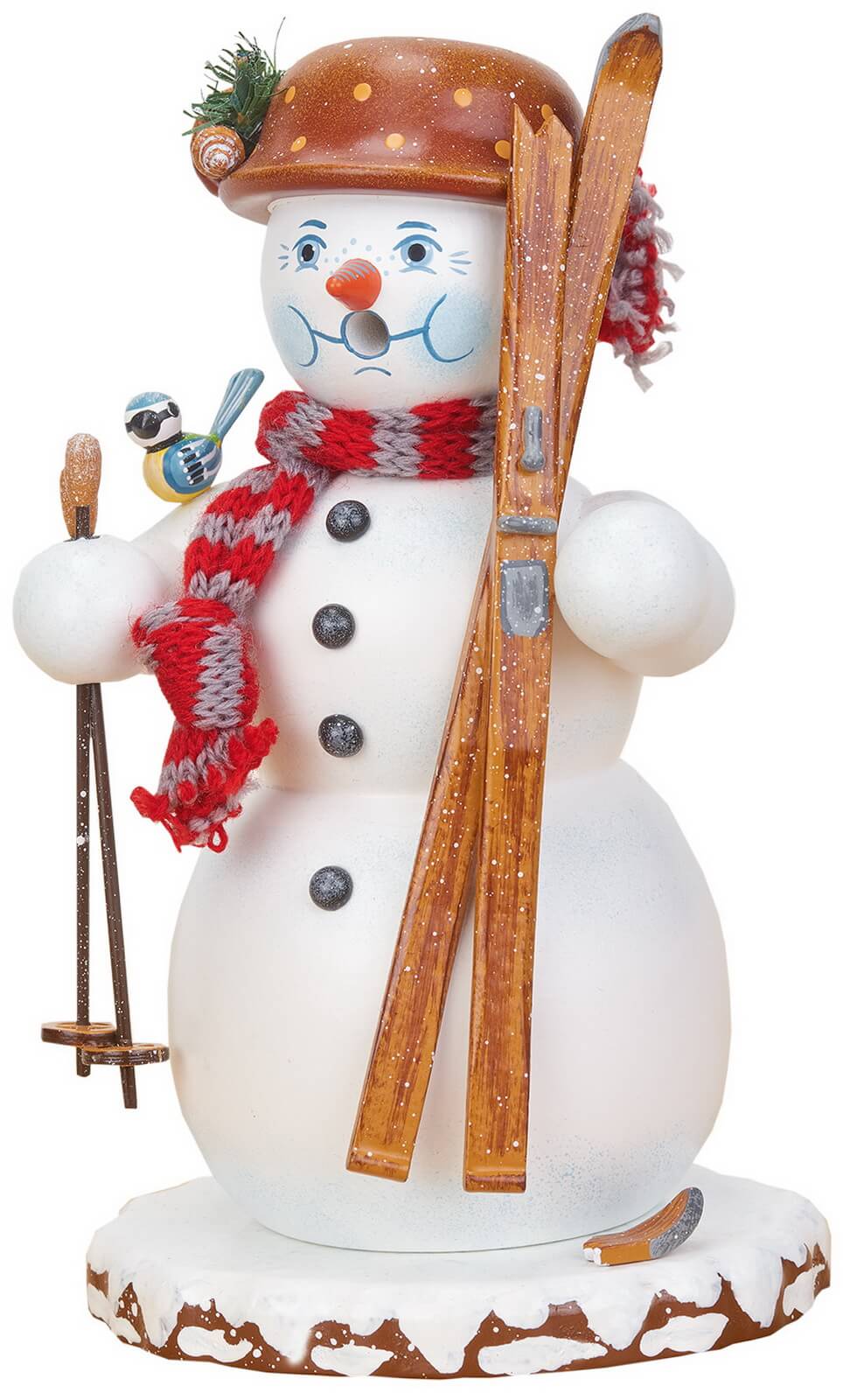 Räuchermännchen Schneemann, 20 cm von Hubrig Volkskunst