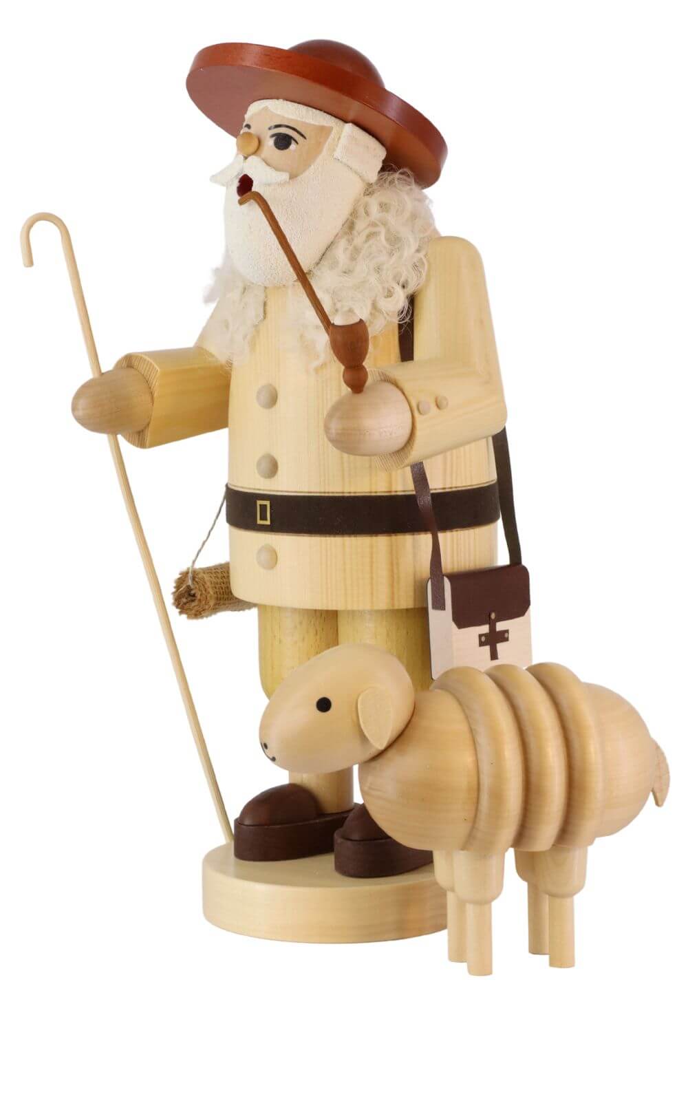 Räuchermännchen Schäfer mit Schaf, 34 cm von Richard Glässer_Bild2