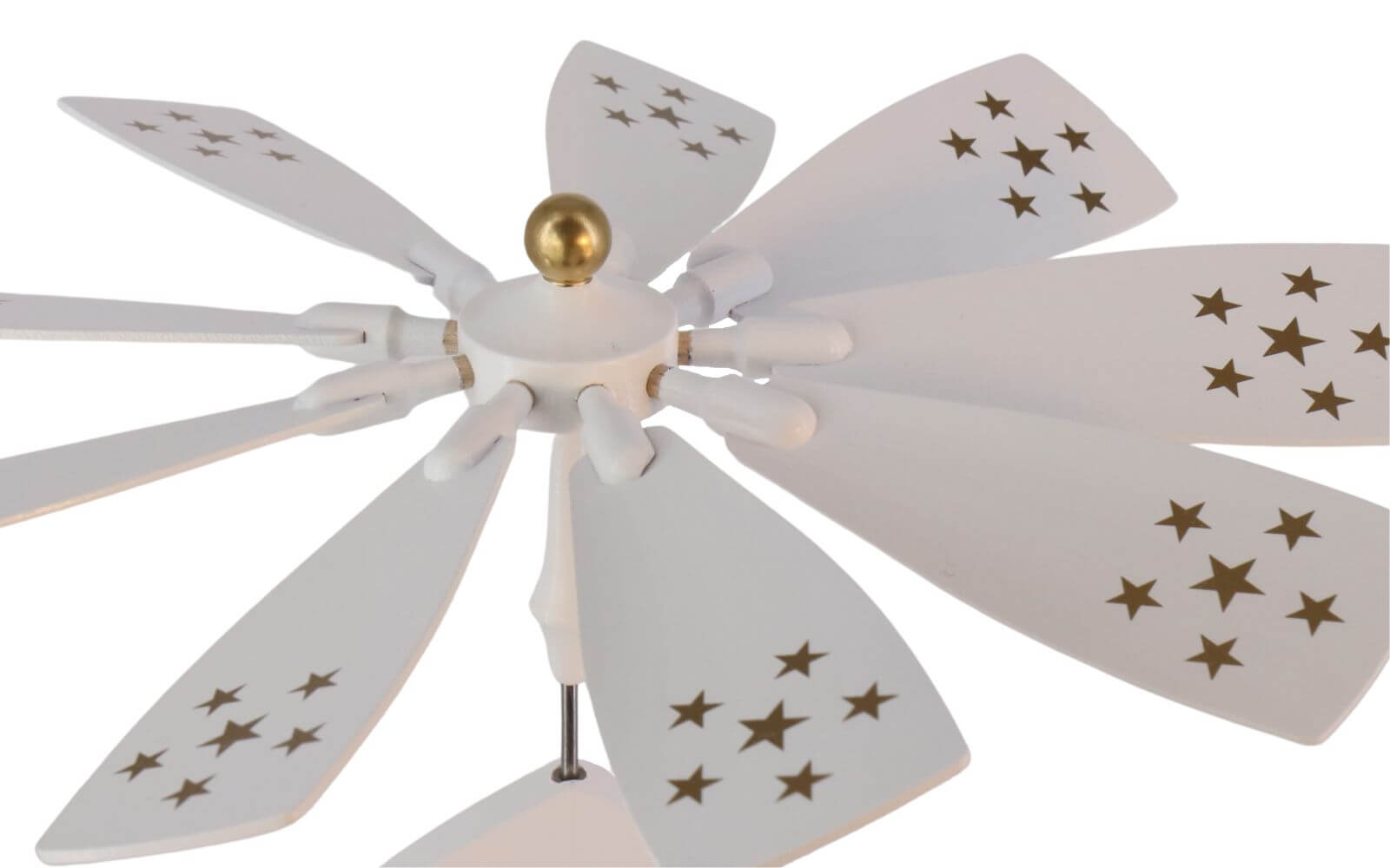 Weihnachtspyramide mit musizierenden Engeln, weiß, 27 cm von Richard Glässer_4