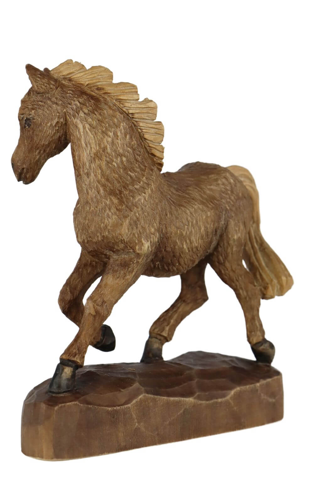 Pferd gebeizt, 15 cm von Schnitzkunst aus dem Erzgebirge_1
