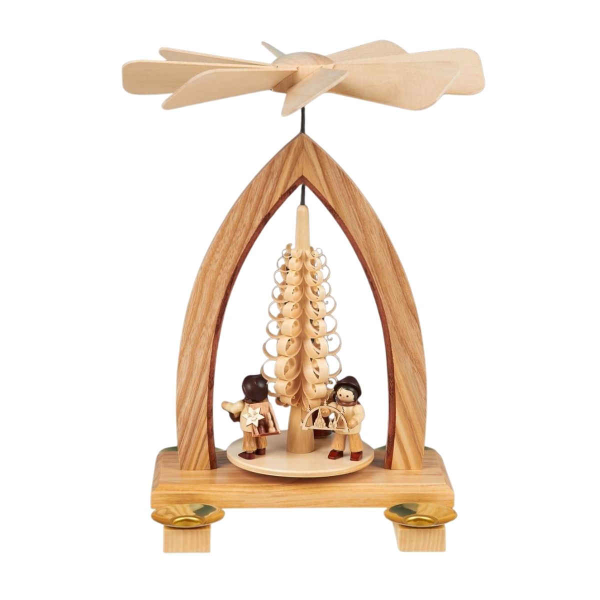 Weihnachtspyramide Handelsleute, 26 cm von Heinz Lorenz