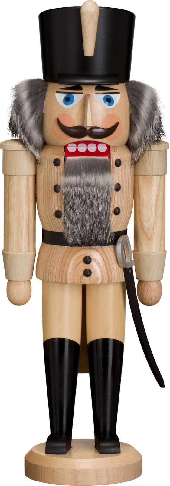 Nussknacker Husar, natur, 37 cm von Seiffener Volkskunst eG