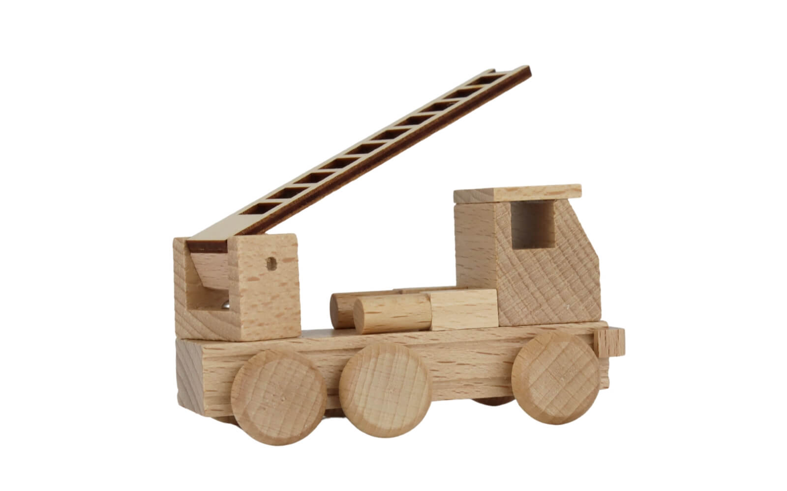 Holzspielzeug Feuerwehrtruck in natur von Ebert GmbH_3