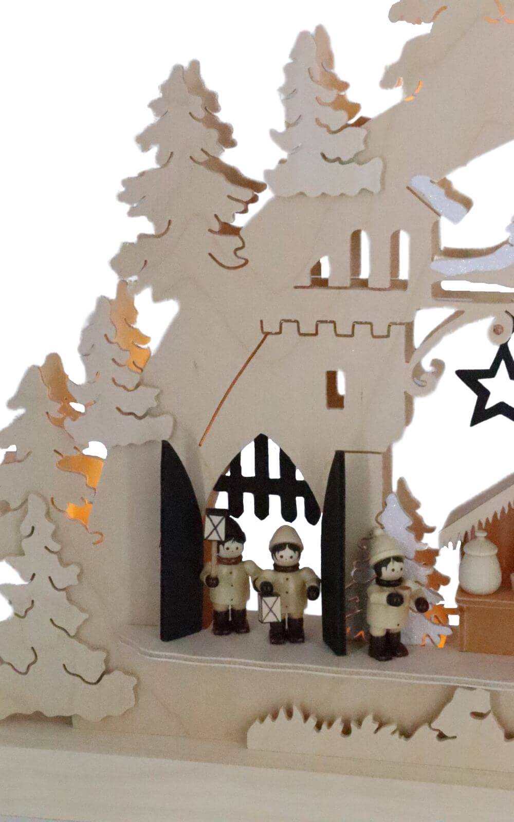 Schwibbogen Burgweihnacht, 63 cm von Romy Thiel_6