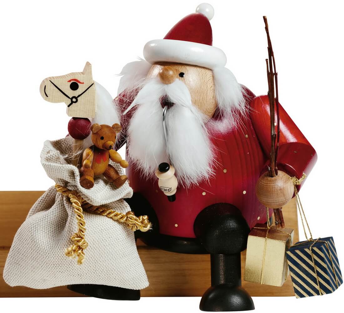 Räuchermännchen Kantenhocker Weihnachtsmann, 15 cm von KWO