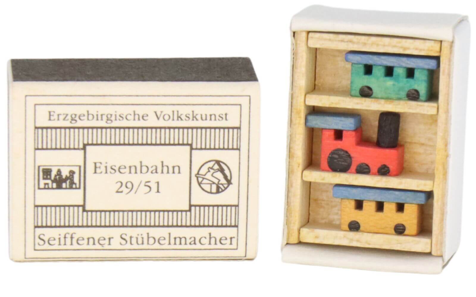 Mini-Zündholzschachtel Eisenbahn von Gunter Flath