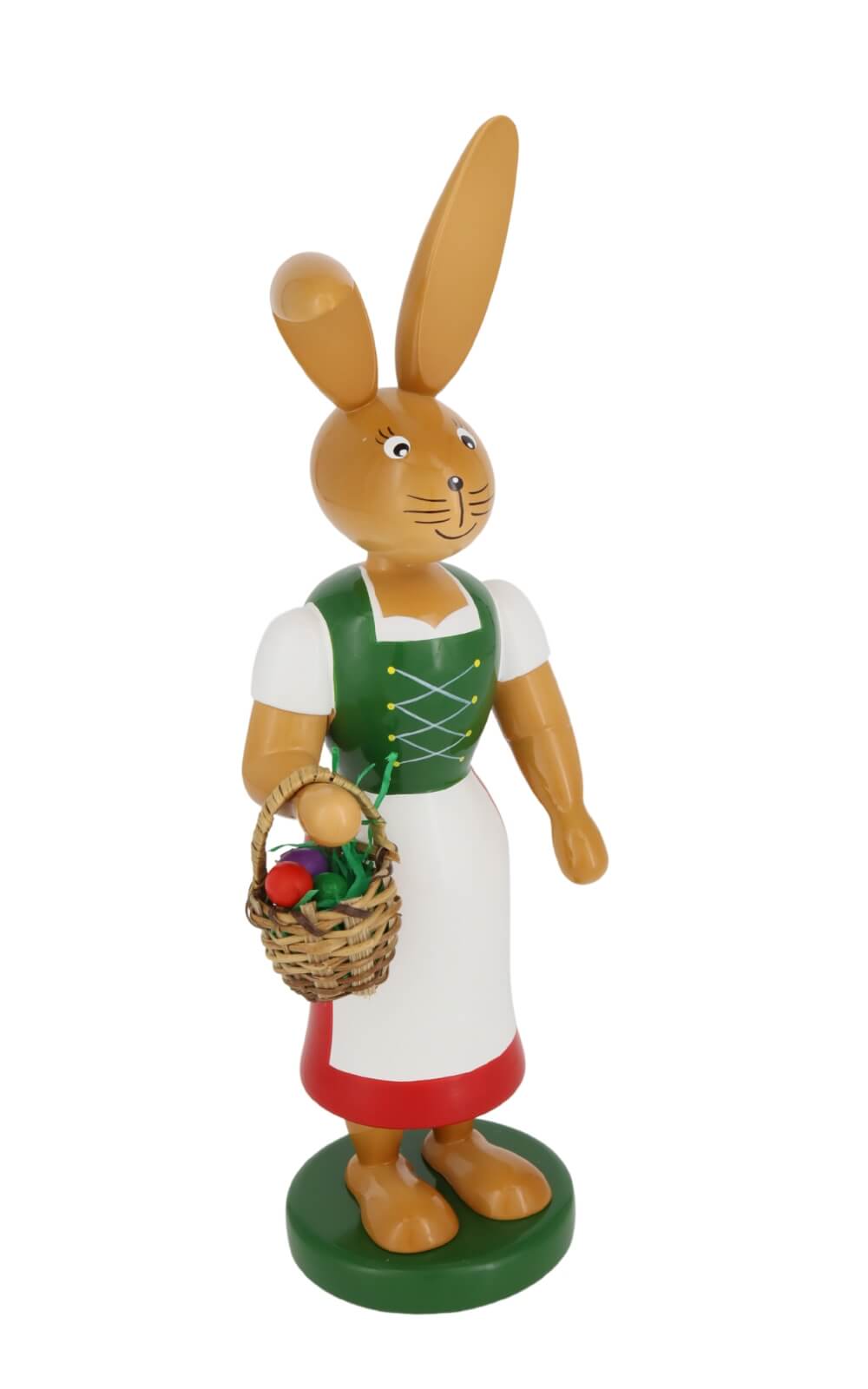 Osterhase - Häsin mit langem Rock und Schürze, 26 cm von Holzkunst Gahlenz_2